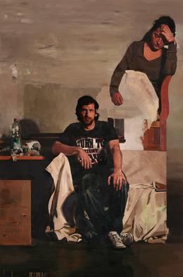 Nachmittag, 2009. &Ouml;l auf Leinwand, 240 x 160 cm