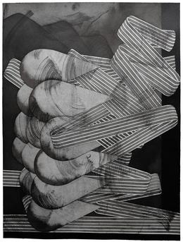 Wanda Stolle, 2024, ohne Titel, Tusche auf Aquarellkarton, 48x36cm