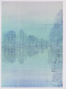 Day of the mists IX, 2023. Kugelschreiber auf Papier, 98.5 x 73 cm
