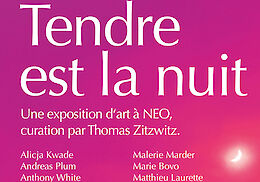 Exhibition poster, Tendre est la nuit, with Juliette Sturl&egrave;se, 22 October - 2 November 2024