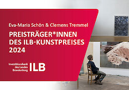 Flyer, Preisverleihung F&ouml;rderpreis ILB und Programm zur Ausstellung IMPULSE mit Clemens Tremmel, 22.1. - 10.04. 2025